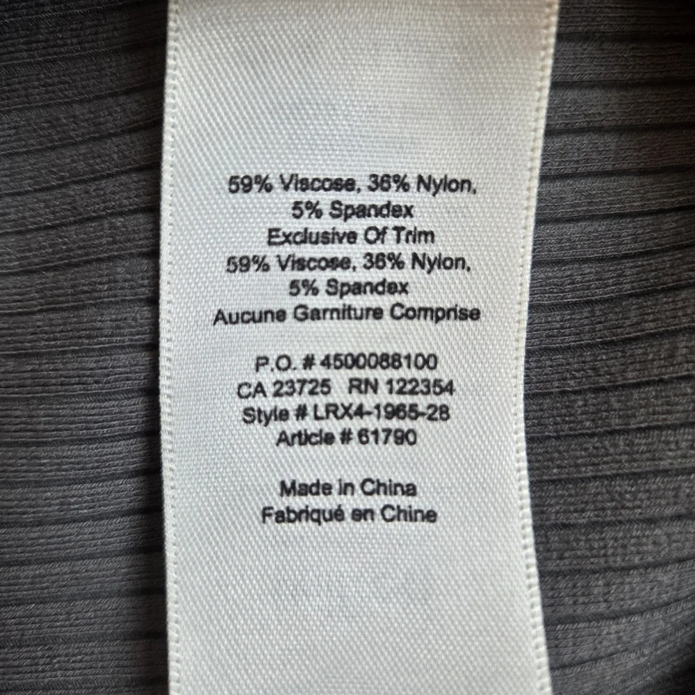 Wilfred Ribbed Knit Bodysuit Grey/Green Size M - Picture 7 of 7